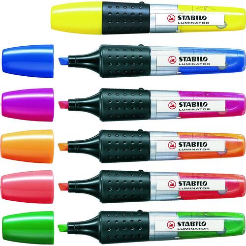 STABILO Text-Marker Luminator, Keilspitze, Etui 6 Farben Artikelbild Secondary1 L