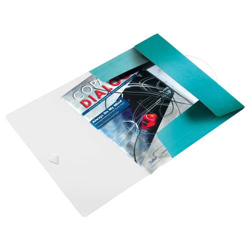Leitz Eckspannermappe WOW, Flügelmappe, mit Gummizug, A4, PP, eisblau, 235x320mm, 1 Stück Artikelbild Secondary5 L
