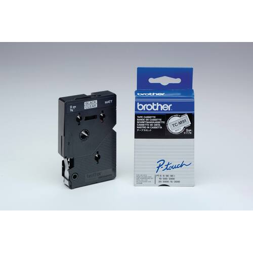Brother Schriftbänder 12 mm / 7,7 m, Schriftband: Gelb, Druck: Schwarz - TC 601 Artikelbild Secondary2 L