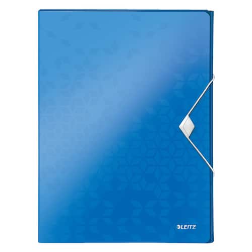 Leitz Ablagebox WOW, Dokumentenbox, Heftbox, A4, PP, blau metallic, 250x330x37mm, 1 Stück Artikelbild Secondary5 L