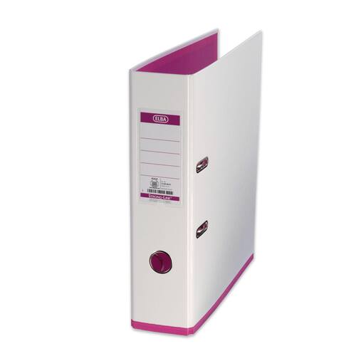 Elba Ordner myColour, PP, A4, 80 mm, weiß/pink Artikelbild