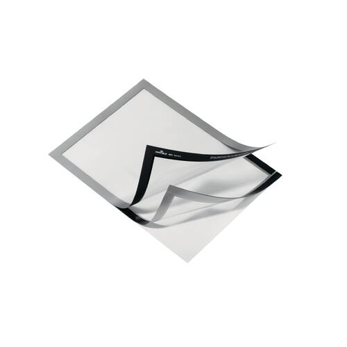 Durable Sichttasche DURAFRAME®, magnetisch, selbstklebend, PVC, A4, silber, 10 Stück Artikelbild Secondary3 L