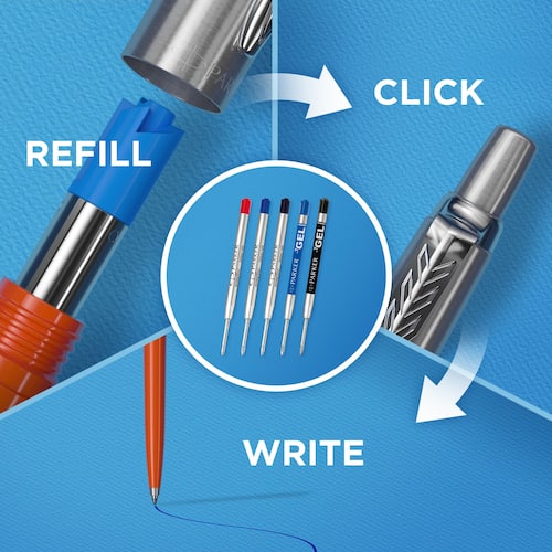 Parker Kugelschreiber JOTTER ORIGINALS, Druckmechanik, M, Schaftfarbe orange, Schreibfarbe blau, nachfüllbar, 1 Stück Artikelbild Secondary5 L