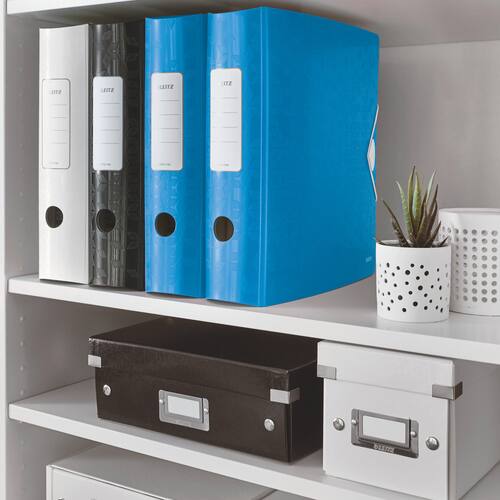 Leitz Qualitäts-Ordner WOW, Polyfoam, A4, 82mm, blau metallic, 82x318x312mm, 1 Stück Artikelbild Secondary5 L