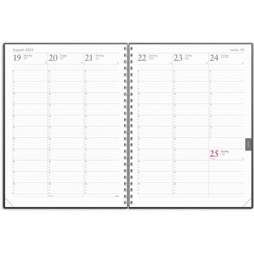 Burde Veckojournal Eco Line svart - 5100 produktfoto Secondary1 L
