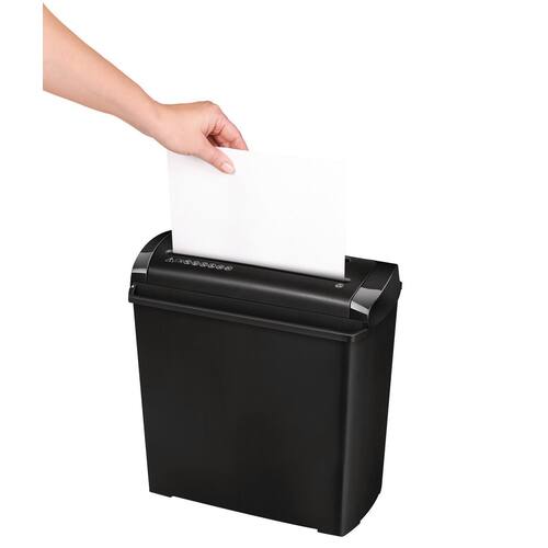 Fellowes Aktenvernichter Powershred® P-25S, Shredder, Reißwolf, Streifenschnitt, Sicherheitsstufe 1, schwarz, 1 Stück Artikelbild Secondary1 L
