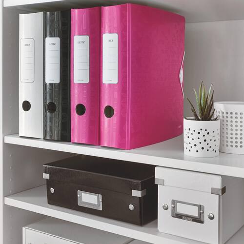 Leitz Qualitäts-Ordner WOW, Polyfoam, A4, 82mm, pink metallic, 82x318x312mm, 1 Stück Artikelbild Secondary5 L