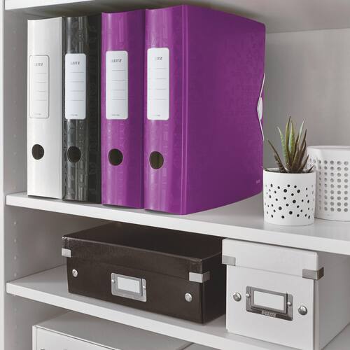 Leitz Qualitäts-Ordner WOW, Polyfoam, A4, 82mm, violett, 82x318x312mm, 1 Stück Artikelbild Secondary5 L