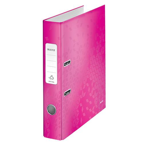 Leitz Ordner WOW schmal, 180 Grad, pink, A4, 52mm, 1 Stück Artikelbild
