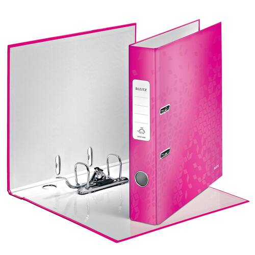Leitz Ordner WOW schmal, 180 Grad, pink, A4, 52mm, 1 Stück Artikelbild Secondary6 L