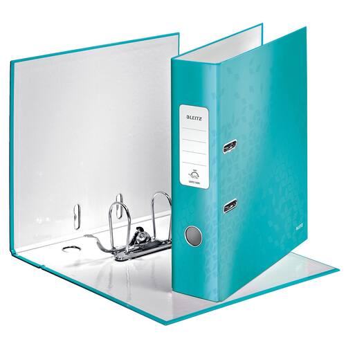 Leitz Ordner WOW, 180 Grad, eisblau, A4, 80mm, 1 Stück Artikelbild Secondary6 L
