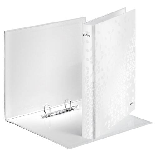 Leitz laminiertes Ringbuch WOW, 2-Ringe, 40 mm, perlweiß, 1 Stück Artikelbild Secondary4 L