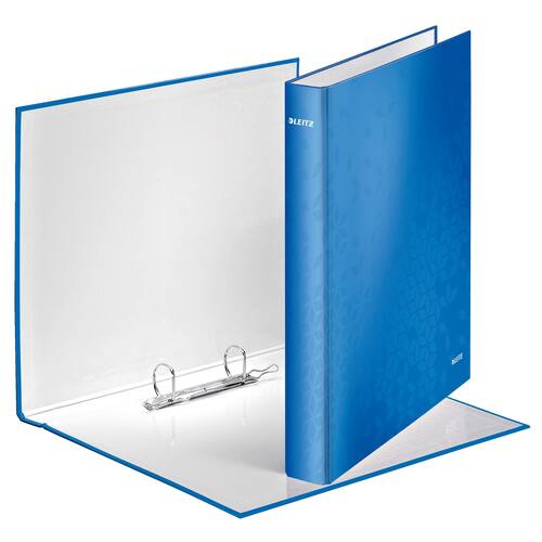 Leitz laminiertes Ringbuch WOW, 2-Ringe, 40 mm, blau metallic, 1 Stück Artikelbild Secondary4 L