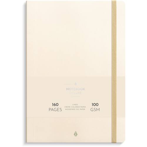 Notatbok BURDE Deluxe A5 beige produktbilde