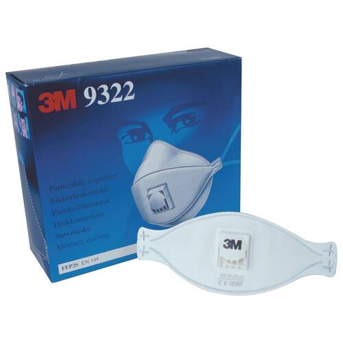 3M™ Atemschutzmaske FFP2, mit Ausatemventil, weiß, 10 Stück pro Packung Artikelbild Secondary1 L