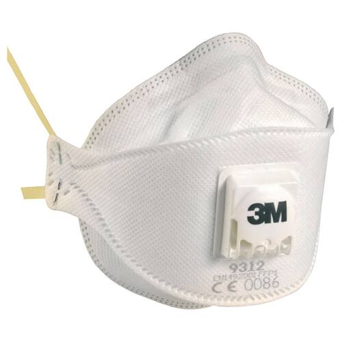 3M™ Atemschutzmaske FFP2, mit Ausatemventil, weiß, 10 Stück pro Packung Artikelbild Secondary2 L
