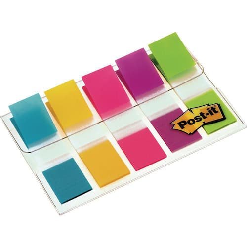Post-it® Indexstrreifen Mini, 11,9 x 43,2 mm, 5-farbig sortiert Artikelbild Secondary1 L