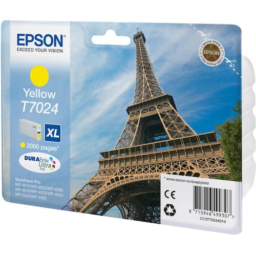 Epson Original Tinte T702440 - T7024, Tintenpatrone, Druckertinte, XL, gelb, 1 Stück Artikelbild
