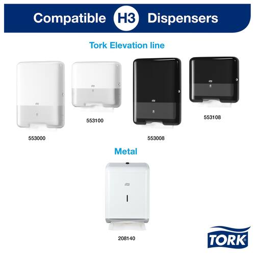 Tork Advanced Handtücher Weiß, Z-Falzung, 25x23 cm Artikelbild Secondary1 L
