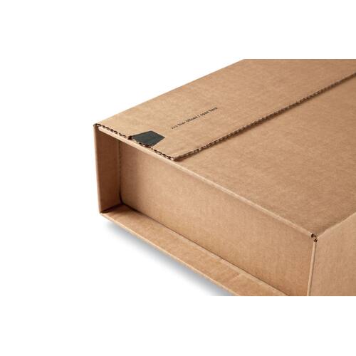 ColomPac Ordnerversandverpackung mit Haftklebeverschluss und Aufreißfaden, für Ordner mit 35-80mm Rückenbreite, 320x290x35-80mm, Braun, 20 Stück Artikelbild Secondary4 L