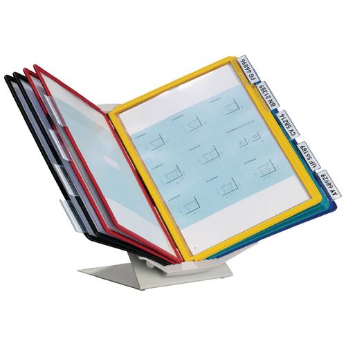 Durable Sichttafelständer VARIO® pro 10, für: 10 Sichttafeln, A4, gefüllt, 1 Set Artikelbild Secondary1 L