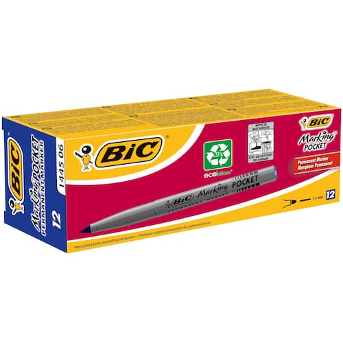 BIC® Märkpenna Marking™ Pocket 1445, permanent, medium1,1 mm linjebredd produktfoto Secondary3 L