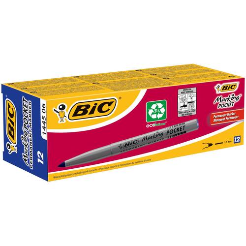 BIC® Märkpenna Marking™ Pocket 1445, permanent, medium1,1 mm linjebredd produktfoto Secondary3 L