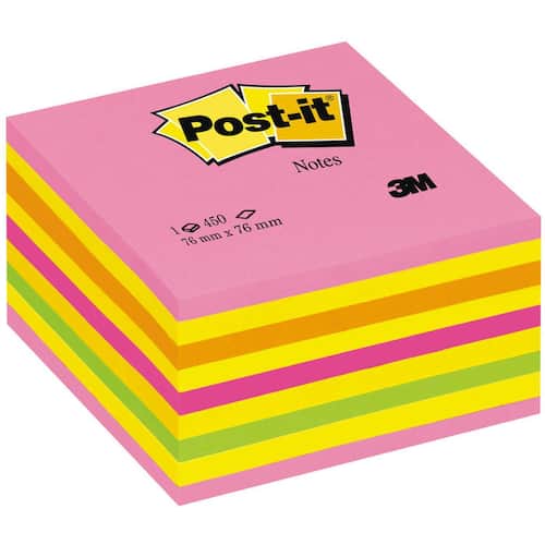 Post-it® Notes Haftnotizen-Würfel, 76x76 mm, Neon Artikelbild Secondary1 L