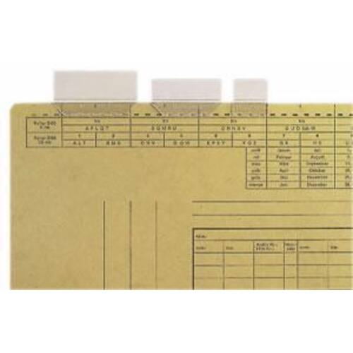 Leitz Vollsichtreiter aus Kunststoff, 3-zeilig, 50 x 30 mm, transparent, 50 Stück Artikelbild Secondary1 L