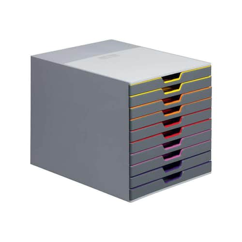 Durable Schubladenbox Varicolor, 10 Schubladen, grau Artikelbild Secondary4 L