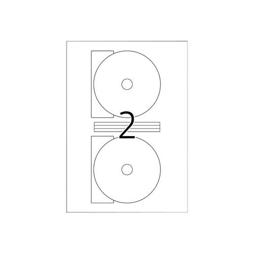 Herma CD- und DVD-Etiketten Maxi weiß 116mm, 50 Stück Artikelbild Secondary2 L