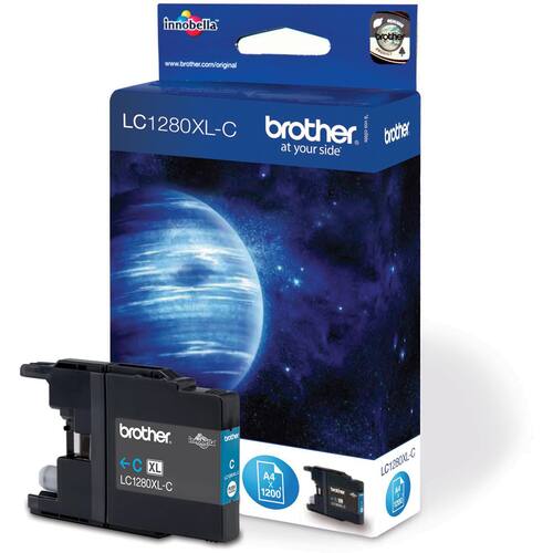 Brother Original Tintenpatrone LC-1280XLC - Cyan Artikelbild Secondary1 L