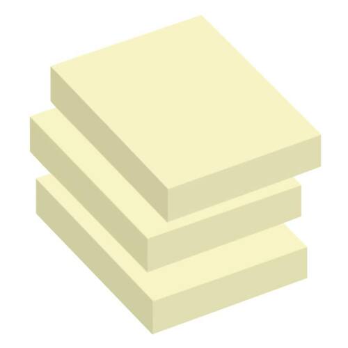 Notatblokk INFO 40x50mm gul (3) produktbilde Secondary1 L