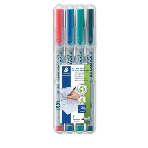 STAEDTLER Lumocolor OHP-Stift Lumocolor 316 non-permanent, F 0,6 mm, Etui mit 4 Farben Artikelbild Secondary1 L
