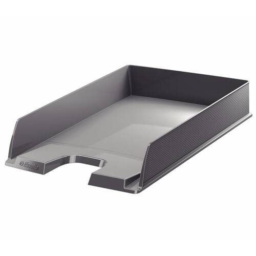 Esselte Briefkorb Europost, Briefablage, Polystyrol, grau, 254x61x350mm, stapelbar, 1 Stück Artikelbild