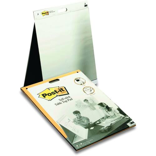Post-it® Super Sticky självhäftande bordsblock, 50,8 x 58,4 cm, vit, 20 ark, 558 produktfoto Secondary1 L