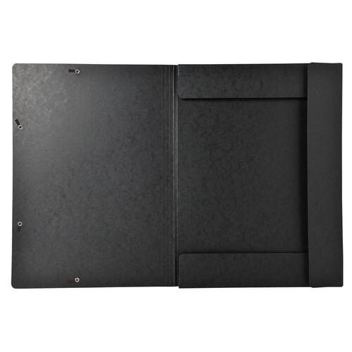 Exacompta Gummibandsmapp 3-klaff A3 600g svart produktfoto Secondary1 L
