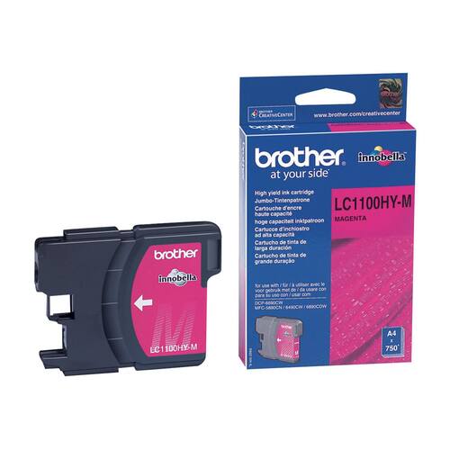 Brother Original Tintenpatrone LC-1100HYM, Magenta Artikelbild Secondary1 L