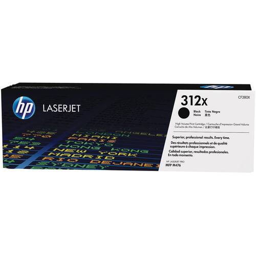 HP Original Toner HP 312X, CF380X, Lasertoner, Tonerkartusche, schwarz, 1 Stück Artikelbild