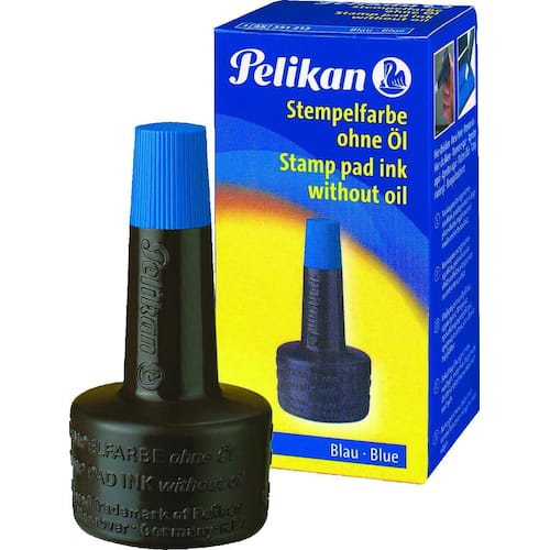 Pelikan Stempelfarbe, Nachfüllung für Stempel, ohne Öl, Blau, 28 ml, 1 Stück Artikelbild Secondary1 L
