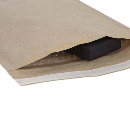 aroFol® Eco line Luftpolsterversandtaschen aus Graspapier, 250x350mm, grau, 100 Stück pro Packung Artikelbild Secondary1 L