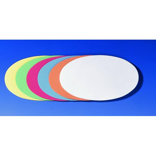 FRANKEN Moderationskarten, Oval, selbstklebend, 19x11cm, 130g/m², farbig sortiert, 500 Stück Artikelbild
