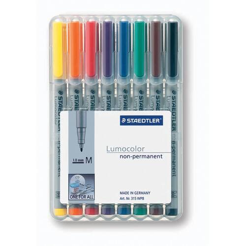 STAEDTLER Lumocolor OHP-Stift Lumocolor 315 non-permanent, M 1 mm, Etui mit 8 Farben Artikelbild Secondary2 L