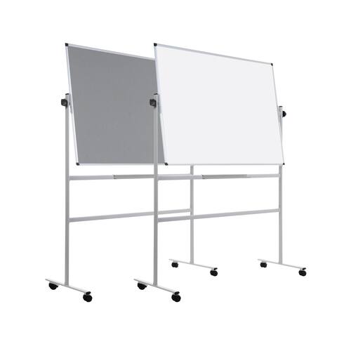 Bi-Office Stativ-Drehtafel, Whiteboard, lackierte Oberfläche + textile Oberfläche, 120x90 cm, 1 Stück Artikelbild Secondary3 L