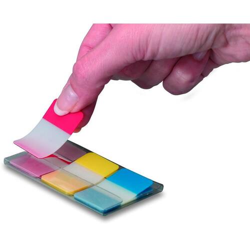 Post-it® Index-Haftstreifen Strong - Rot, Blau, Gelb Artikelbild Secondary5 L
