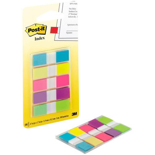 Post-it® Indexstrreifen Mini, 11,9 x 43,2 mm, 5-farbig sortiert Artikelbild Secondary2 L