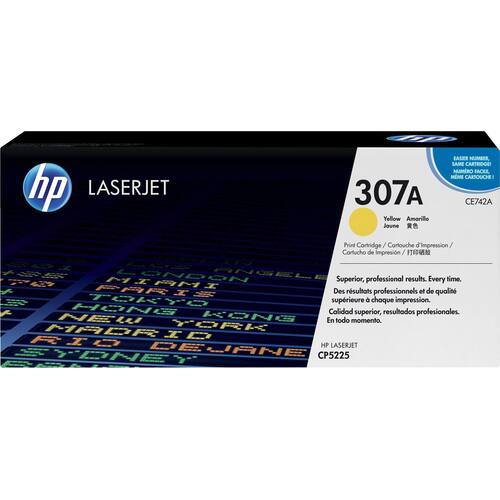 HP Original Toner, HP 307A, CE742A, Gelb Artikelbild