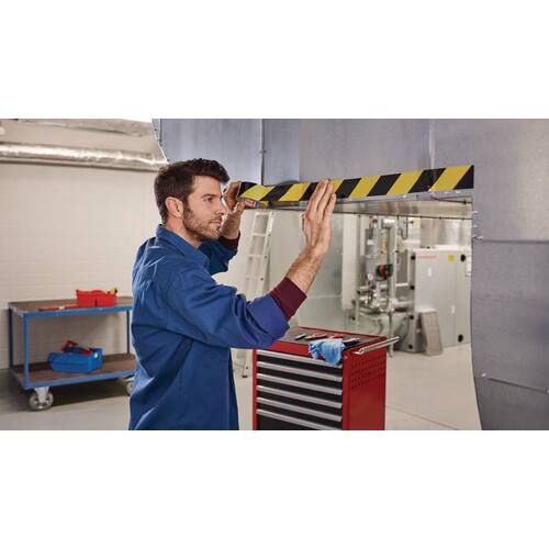 tesa® Markierungsklebeband, Warnklebeband, PP, 50mmx66m, schwarz/gelb, 1 Stück Artikelbild Secondary2 L
