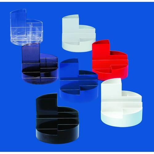 Maul Stifteköcher, Schreibtischorganizer, Schreibtischset, Stiftehalter, schwarz, 4 Fächer, Rundbox, 1 Stück Artikelbild Secondary1 L