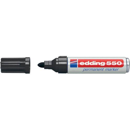 edding Permanent-Marker 550, Rundspitze, schwarz, 1 Stück Artikelbild Secondary1 L